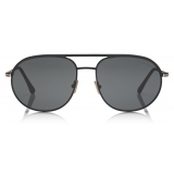 Tom Ford - Blue Block Browline Opticals Glasses - Square Optical Glasses - Black - FT5546-B - Optical Glasses - Tom Ford Eyewear