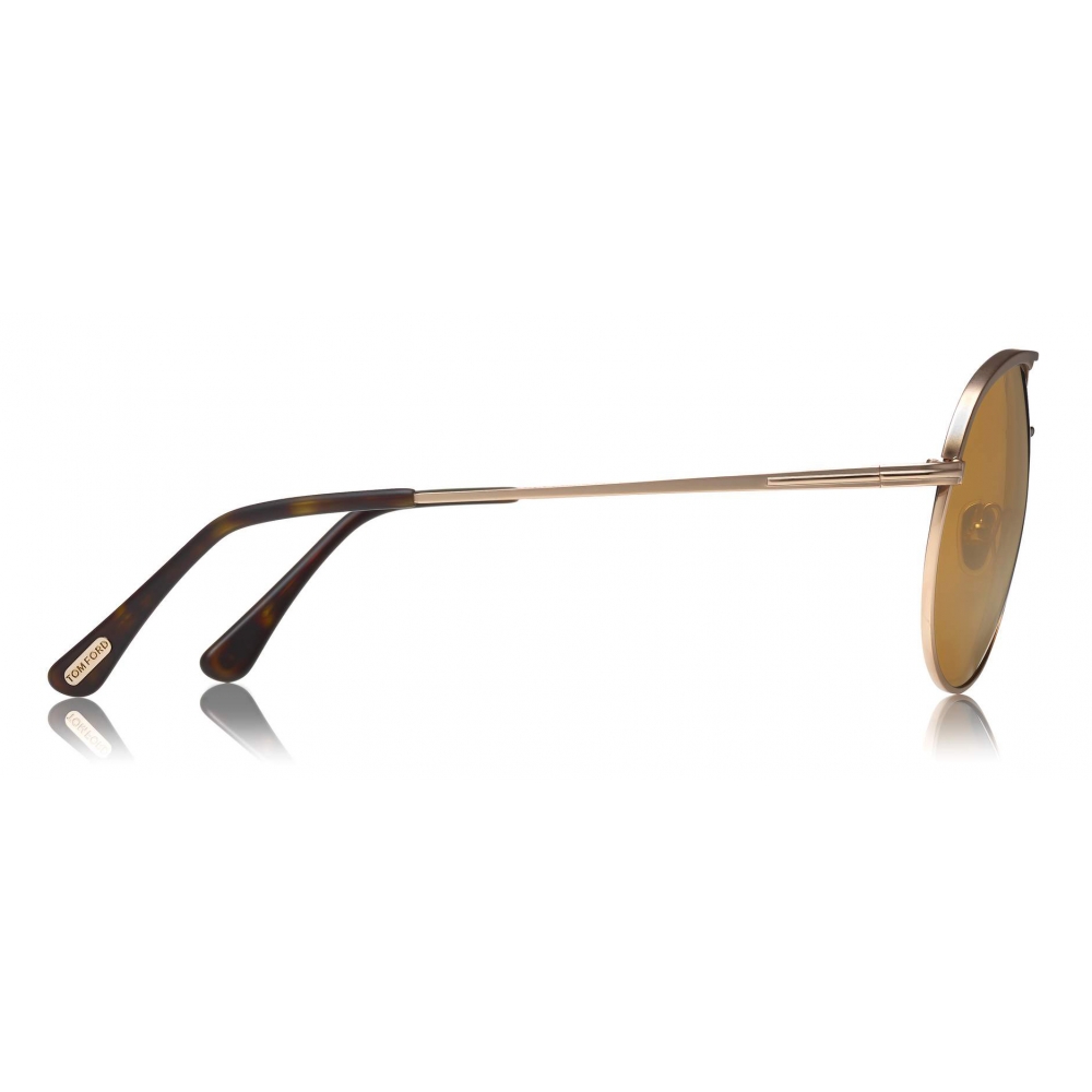 Tom Ford - Gio Sunglasses - Pilot Sunglasses - Rose Gold Brown - FT0772 -  Sunglasses - Tom Ford Eyewear - Avvenice