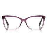 Tom Ford - Thin Butterfly Optical Frame Glasses - Occhiali da Vista Quadrati - Viola - FT5514 -Tom Ford Eyewear