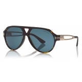 Tom Ford - Paul Sunglasses - Occhiali da Sole Pilota - Havana Scuro - FT0778 - Occhiali da Sole - Tom Ford Eyewear