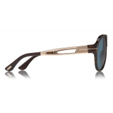 Tom Ford - Paul Sunglasses - Occhiali da Sole Pilota - Havana Scuro - FT0778 - Occhiali da Sole - Tom Ford Eyewear