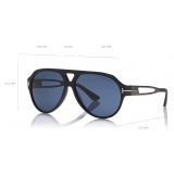 Tom Ford - Paul Sunglasses - Occhiali da Sole Pilota - Blu Intenso - FT0778 - Occhiali da Sole - Tom Ford Eyewear