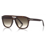 Tom Ford - Gerrard Sunglasses - Occhiali da Sole Navigatore - Havana Sfumato - FT0776 - Tom Ford Eyewear