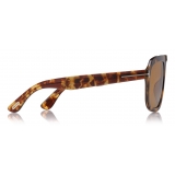 Tom Ford - Ronan Sunglasses - Occhiali da Sole Navigatore - Havana Vintage - FT0743 - Tom Ford Eyewear