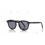 Tom Ford - Pax Sunglasses - Round Sunglasses - Black - FT0816 - Sunglasses - Tom Ford Eyewear