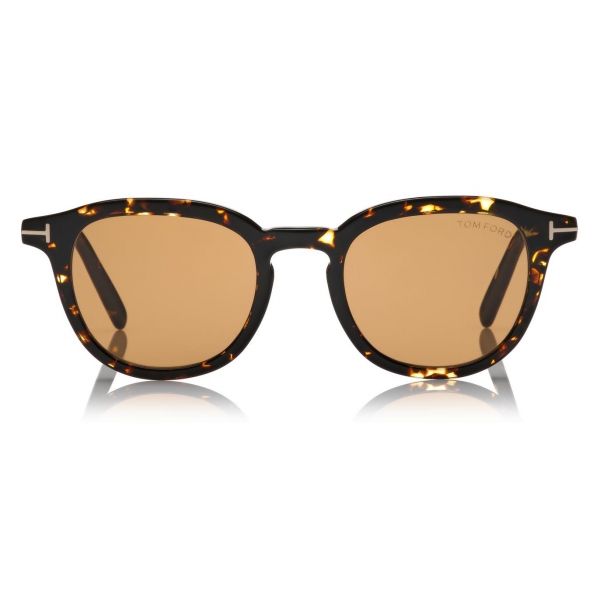 Tom Ford - Pax Sunglasses - Occhiali da Sole Rotondi - Havana Scuro - FT0816 - Occhiali da Sole - Tom Ford Eyewear