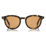 Tom Ford - Pax Sunglasses - Occhiali da Sole Rotondi - Havana Scuro - FT0816 - Occhiali da Sole - Tom Ford Eyewear