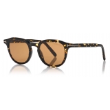 Tom Ford - Pax Sunglasses - Round Sunglasses - Dark Havana - FT0816 - Sunglasses - Tom Ford Eyewear