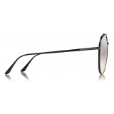 Tom Ford - Cleo Sunglasses - Occhiali da Sole Rotondi - Nero Fumo - FT0757 - Occhiali da Sole - Tom Ford Eyewear