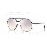 Tom Ford - Cleo Sunglasses - Round Sunglasses - Black Smoke - FT0757 - Sunglasses - Tom Ford Eyewear