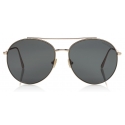 Tom Ford - Cleo Sunglasses - Round Sunglasses - Shiny Rose Gold - FT0757 - Sunglasses - Tom Ford Eyewear