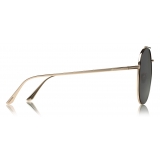 Tom Ford - Cleo Sunglasses - Occhiali da Sole Rotondi - Oro Rosa Lucido - FT0757 - Occhiali da Sole - Tom Ford Eyewear