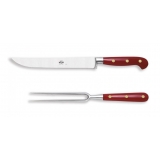 Coltellerie Berti - 1895 - Roast Knives Kit - N. 2435 - Exclusive Artisan Knives - Handmade in Italy