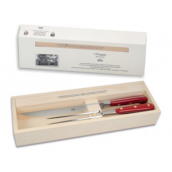 Coltellerie Berti - 1895 - Roast Knives Kit - N. 2435 - Exclusive Artisan Knives - Handmade in Italy