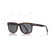 Tom Ford - Stephenson Sunglasses - Occhiali da Sole Quadrati - Havana Scuro - FT0775 - Occhiali da Sole - Tom Ford Eyewear