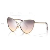 Tom Ford - Leila Sunglasses - Cat-Eye Sunglasses - Gold Black - FT0786 - Sunglasses - Tom Ford Eyewear