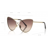 Tom Ford - Leila Sunglasses - Occhiali da Sole Cat-Eye - Oro Rosa - FT0786 - Occhiali da Sole - Tom Ford Eyewear