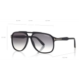 Tom Ford - Raoul Sunglasses - Round Sunglasses - Black - FT0753 - Sunglasses - Tom Ford Eyewear