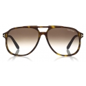 Tom Ford - Raoul Sunglasses - Round Sunglasses - Dark Havana - FT0753 - Sunglasses - Tom Ford Eyewear