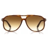Tom Ford - Raoul Sunglasses - Occhiali da Sole Rotondi - Tartaruga - FT0753 - Occhiali da Sole - Tom Ford Eyewear