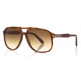 Tom Ford - Raoul Sunglasses - Round Sunglasses - Tortoise - FT0753 - Sunglasses - Tom Ford Eyewear