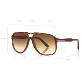 Tom Ford - Raoul Sunglasses - Round Sunglasses - Tortoise - FT0753 - Sunglasses - Tom Ford Eyewear