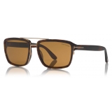 Tom Ford - Anders Sunglasses - Occhiali da Sole Quadrati - Havana - FT0780 - Occhiali da Sole - Tom Ford Eyewear