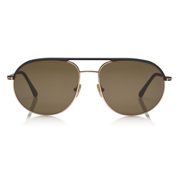 Tom Ford - Gio Sunglasses - Pilot Sunglasses - Black Brown - FT0772-P - Sunglasses - Tom Ford Eyewear -