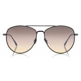 Tom Ford - Milla Sunglasses - Occhiali da Sole Rotondi - Nero Fumo - FT0784 - Occhiali da Sole - Tom Ford Eyewear