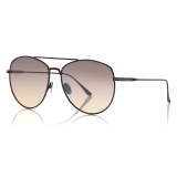 Tom Ford - Milla Sunglasses - Occhiali da Sole Rotondi - Nero Fumo - FT0784 - Occhiali da Sole - Tom Ford Eyewear