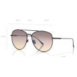 Tom Ford - Milla Sunglasses - Occhiali da Sole Rotondi - Nero Fumo - FT0784 - Occhiali da Sole - Tom Ford Eyewear