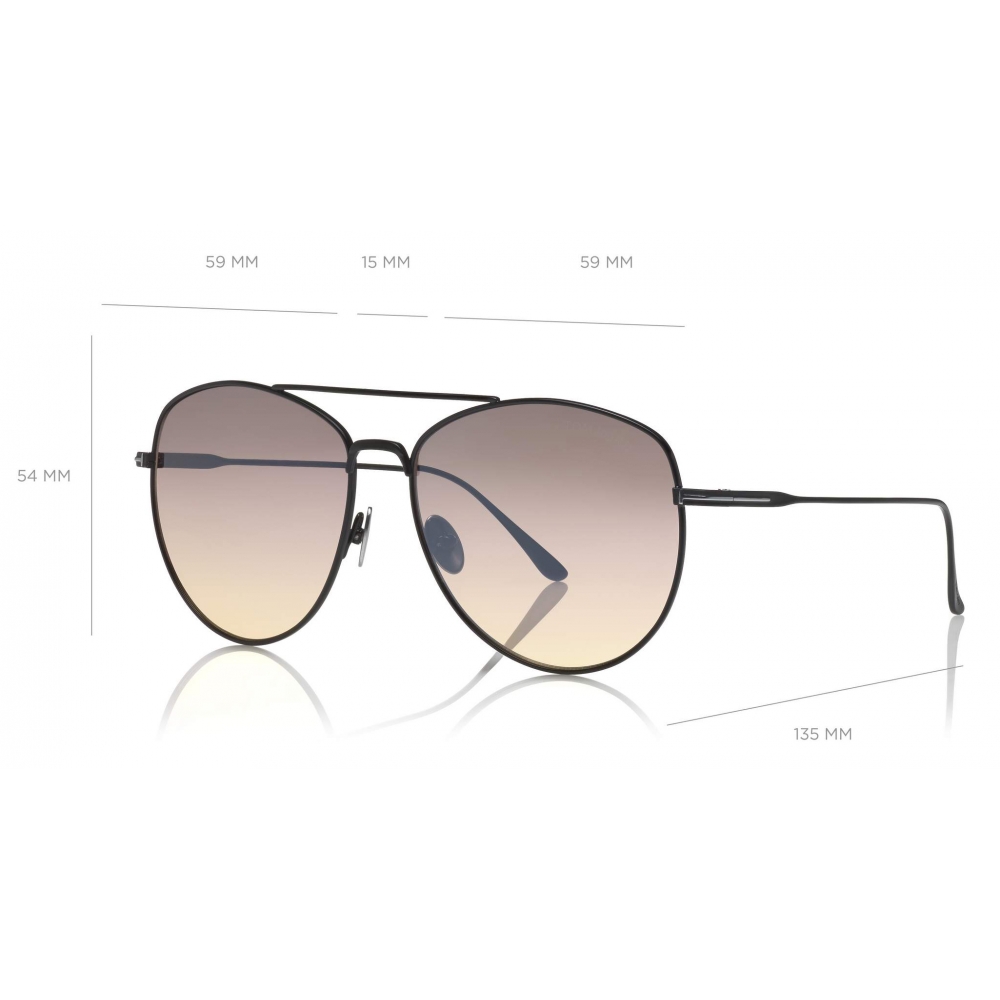 Tom Ford - Milla Sunglasses - Round Sunglasses - Black Smoke - FT0784 ...