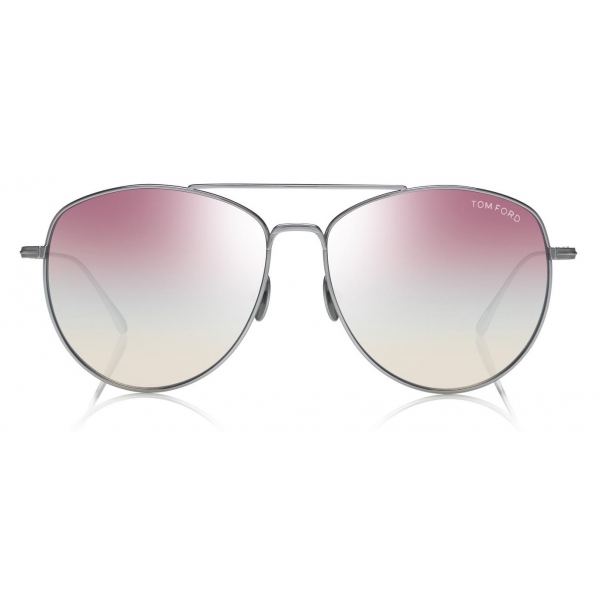 Tom Ford - Milla Sunglasses - Occhiali da Sole Rotondi - Argento Rosa - FT0784 - Occhiali da Sole - Tom Ford Eyewear