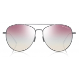 Tom Ford - Milla Sunglasses - Round Sunglasses - Silver Pink - FT0784 - Sunglasses - Tom Ford Eyewear