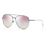Tom Ford - Milla Sunglasses - Occhiali da Sole Rotondi - Argento Rosa - FT0784 - Occhiali da Sole - Tom Ford Eyewear