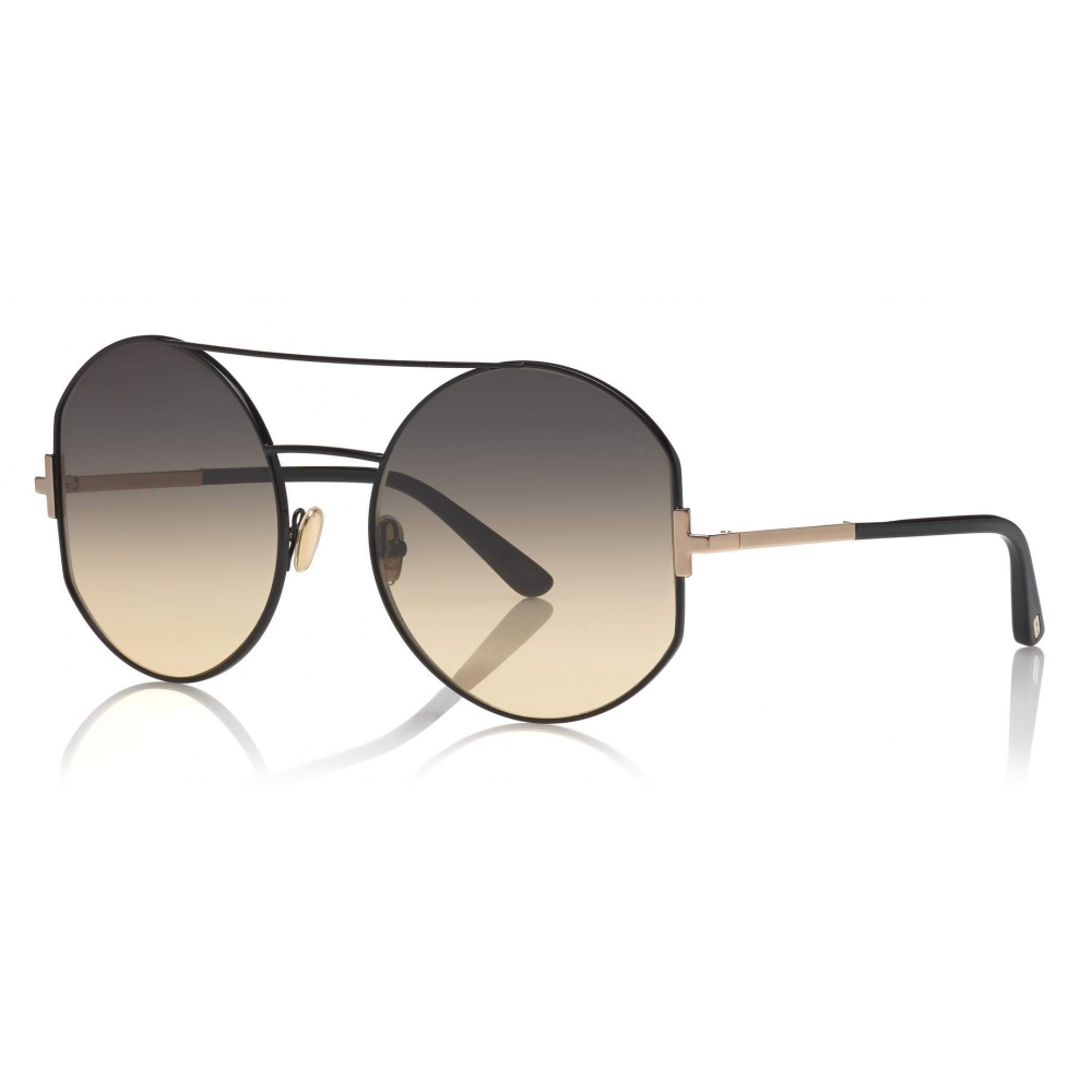 Tom Ford - Dolly Sunglasses - Round Sunglasses - Black - FT0782 -  Sunglasses - Tom Ford Eyewear - Avvenice