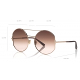 Tom Ford - Dolly Sunglasses - Round Sunglasses - Rose Gold - FT0782 - Sunglasses - Tom Ford Eyewear