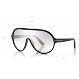 Tom Ford - Brenton Sunglasses - Mask Sunglasses - Black Smoke - FT0814 - Sunglasses - Tom Ford Eyewear