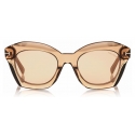 Tom Ford - Bardot Sunglasses - Cat-Eye Sunglasses - Champagne - FT0689 - Sunglasses - Tom Ford Eyewear