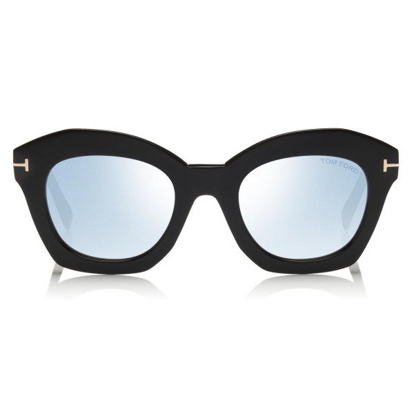 Tom Ford - Bardot Sunglasses - Cat-Eye Sunglasses - Shiny Black - FT0689 - Sunglasses - Tom Ford Eyewear