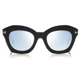 Tom Ford - Bardot Sunglasses - Occhiali da Sole Cat-Eye - Nero Lucido - FT0689 - Occhiali da Sole - Tom Ford Eyewear