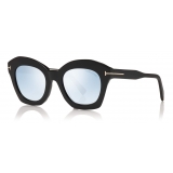 Tom Ford - Bardot Sunglasses - Cat-Eye Sunglasses - Shiny Black - FT0689 - Sunglasses - Tom Ford Eyewear