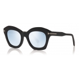 Tom Ford - Bardot Sunglasses - Occhiali da Sole Cat-Eye - Nero Lucido - FT0689 - Occhiali da Sole - Tom Ford Eyewear