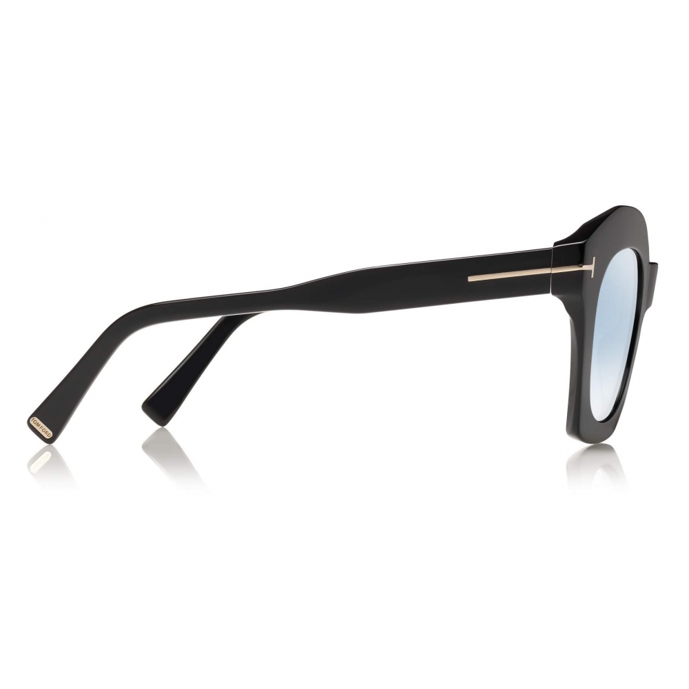 Tom Ford - Bardot Sunglasses - Cat-Eye Sunglasses - Shiny Black - FT0689 -  Sunglasses - Tom Ford Eyewear - Avvenice