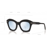 Tom Ford - Bardot Sunglasses - Occhiali da Sole Cat-Eye - Nero Lucido - FT0689 - Occhiali da Sole - Tom Ford Eyewear