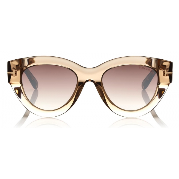 Tom Ford - Slater Sunglasses - Cat-Eye Sunglasses - Champagne - FT0658 - Sunglasses - Tom Ford Eyewear