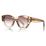 Tom Ford - Slater Sunglasses - Occhiali da Sole Cat-Eye - Champagne - FT0658 - Occhiali da Sole - Tom Ford Eyewear