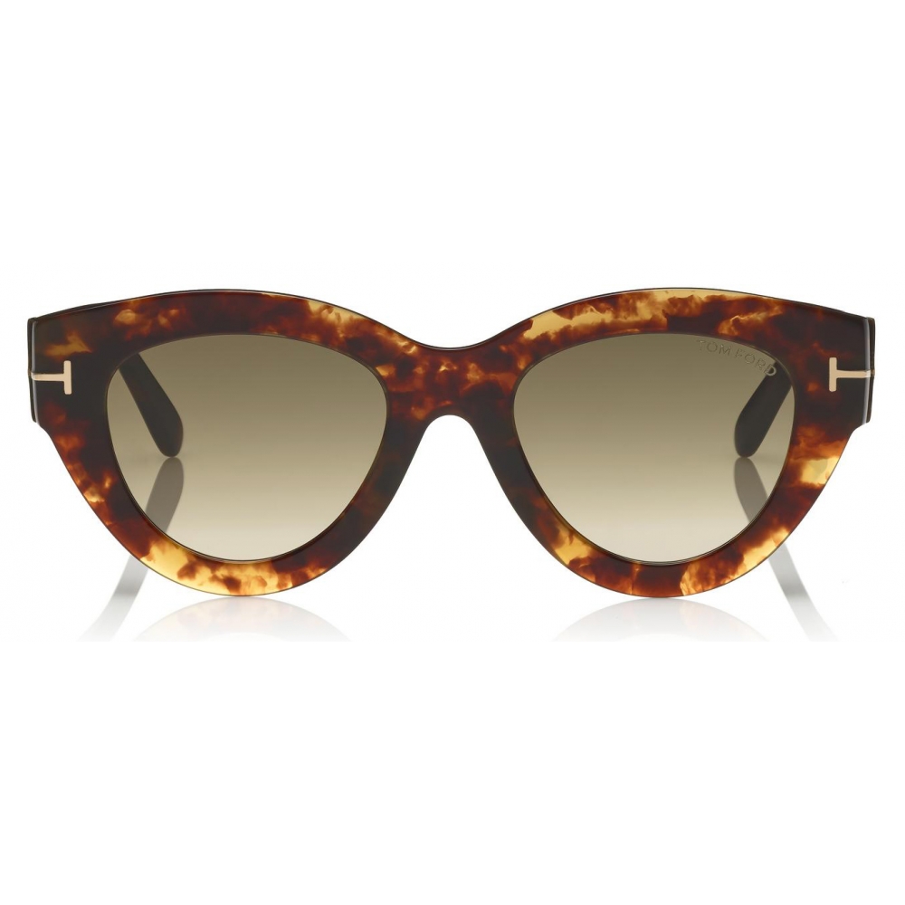 Tom Ford - Slater Sunglasses - Cat-Eye Sunglasses - Light Havana - FT0658 -  Sunglasses - Tom Ford Eyewear - Avvenice