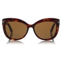Tom Ford - Alistair Polarized Sunglasses - Square Sunglasses - Red Havana - FT0524-P - Sunglasses - Tom Ford Eyewear