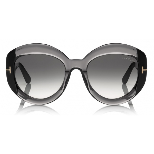 Tom Ford - Bianca Sunglasses - Occhiali da Sole Rotondi - Grigio - FT0581 - Occhiali da Sole - Tom Ford Eyewear
